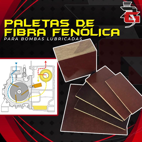 Fibra Fenolica ( Paletas Para Bombas De Vacio )