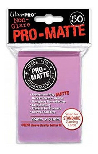 Ultra Pro 50ct Pro-matte Pink Protectores De Plataforma Estr