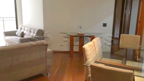Imagem 2 de 15 de Flat Alto Padrão Em Moema 3 Dorms 126m² - Sf32720