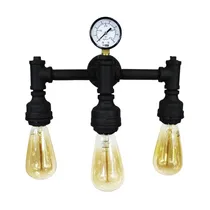 Comprar Lampara Pared Farol Vintage Retro Industrial Tubo 3 Sockets