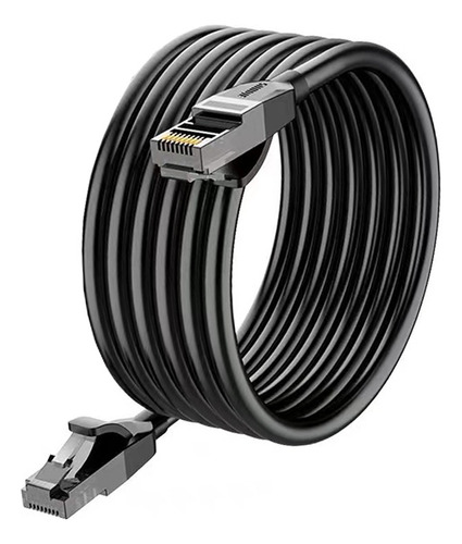 Cable Negro 15 Mts Categoría Cat6 Utp Rj45 Ethernet Internet