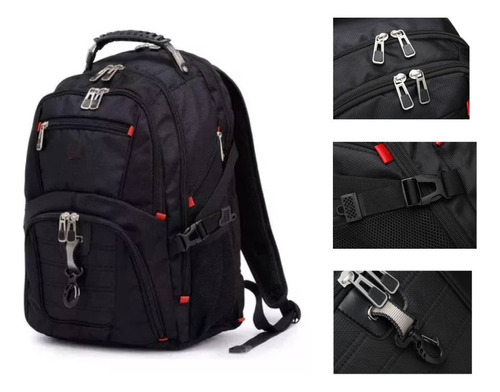 Mochila Multifuncional Para Portátil 17 Para Hombre