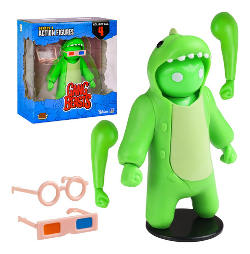 Figuras De Acción De Gang Beasts | Verde | Juguetes Colecc.