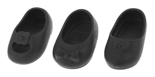 3 Pares / Set Doll Shoes Sandal Slipper Para 25cm Doll