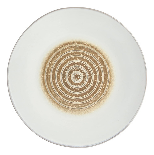 Vajilla Gibson Spiral De 16 Piezas Para 4 Personas Relieve Color Blanco