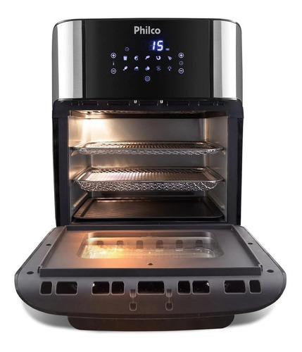 Fritadeira Air Fry Philco Oven Painel Touch 12 L A Melhor