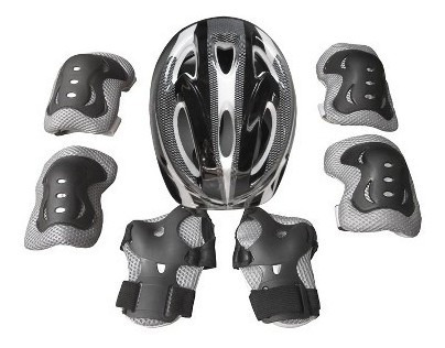Imagen 1 de 3 de Kit Protector Con Casco Rodilleras Coderas Y Guantes Kolke D