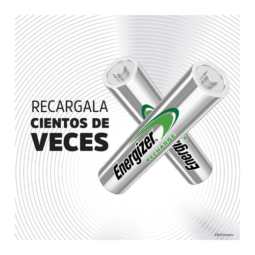 Imagen 3 de 8 de Pila AAA Energizer Recharge NH12-700 Cilíndrica