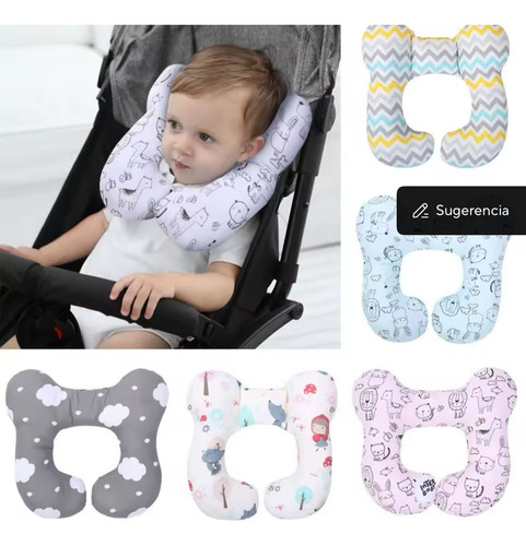 Cojin Cuello Almohada Para Bebe Coche O Silla Auto Viajes