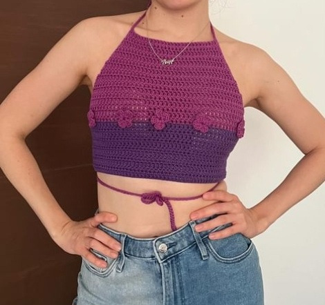 Top Crochet Tejido A Mano