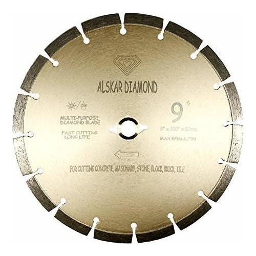 Rueda Corte Diamante Alskar Diamond Usa Adlss 9 Pulgadas Par