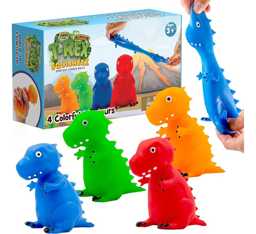 Yoya Toys T-rex Squisheez Squishy Bolas De Alivio Del Estrés