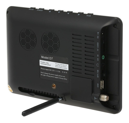Imagen 4 de 6 de Televisión Analógica Digital Atsc Leadstar Mini 7 Pulgadas