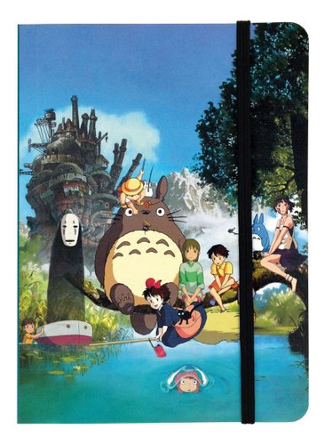 Libreta De Bolsillo Studio Ghibli / Personajes Color Azul