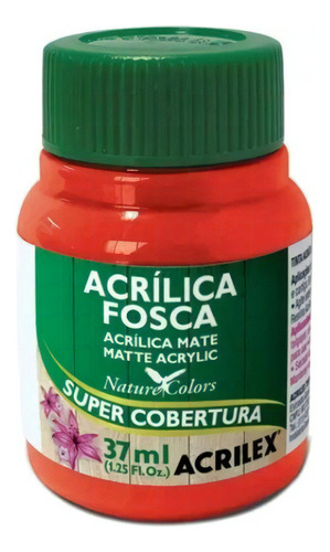 Tinta Acrílica Fosca 37ml Vermelho Fogo 507 Acrilex