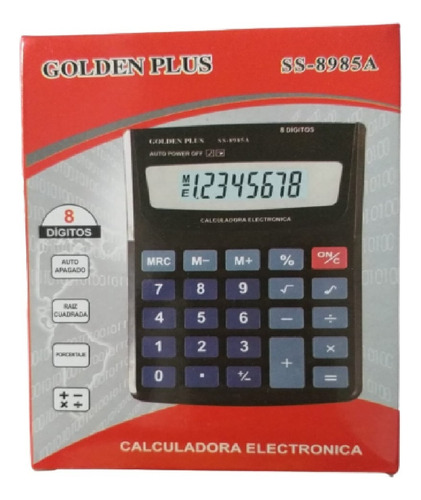 Calculadora Kenko-keenly Kk-8985a 8 Digitos 13x10cm Escritor Color Plateado