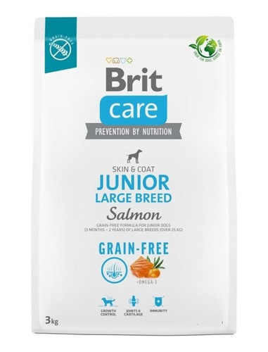 Brit Care Dog Grain-free Junior Large Breed Salmon 3kg