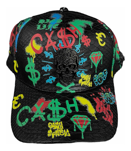 Gorra Cash Only Calavera Print Curva Edición Limitada