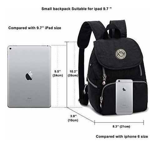 Imagen 3 de 6 de Echofun Nylon Mini Casual Mochila Impermeable Mochila Mochil