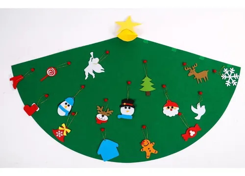 Christmas Árvore De Natal De Feltro, Chapéu De Papai Noel