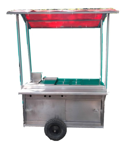 Carrito Para Hot Dog Y Hamburguesa Profesional De Acero Inox