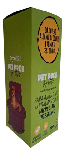 Suplemento Pet Prob Dog Sticks 20x10g Display - Organnact