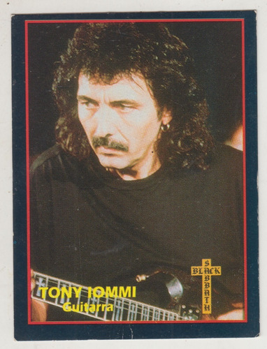 1994 Black Sabbath Tarjeta Rock Cards Tony Iommi Argentina
