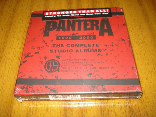 Box Cd Pantera / 5 Albumes De Estudio (nuevo Y Sellado) 