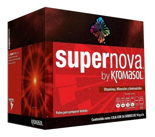 Supernova Energía 36 Sobres Bebida Sabor Cereza Kromasol