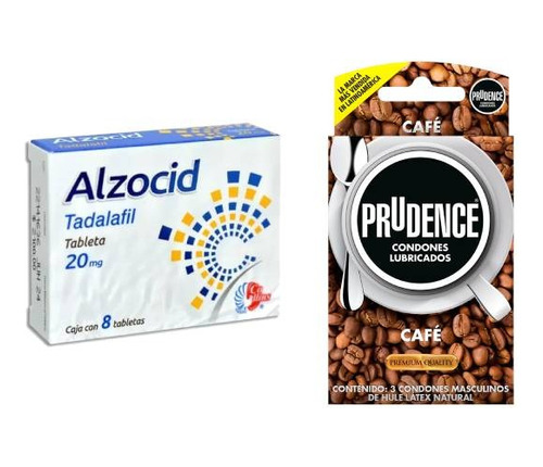 Oferta 3 Condones Prudence Café + Tadalafil 20 Mg 8 Tabletas