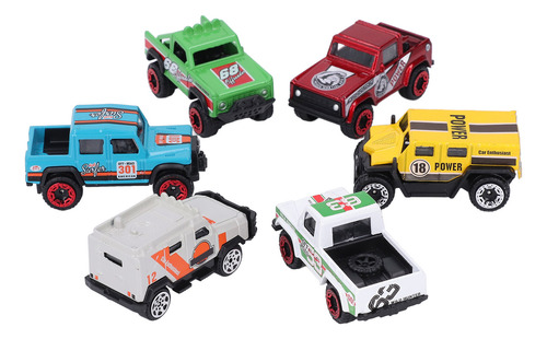 Set Alloy Cars De 6 Unidades, Simulación De Carreras De Alta