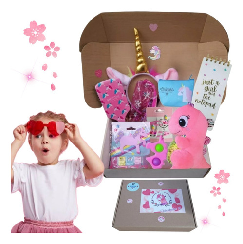 Box Para Regalo Con Peluche Y Accesorios, Juguetes Para Niña