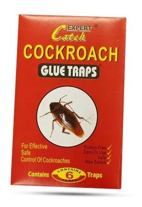 Trampa Para Cucaracha De 6 Adhesivos Pack Por 10 Sobres