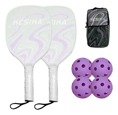 Set De Raquetas De Pickleball Con Forma De Pala Deportiva