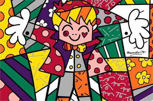 Britto Lienzo Lienzografia 60x90 Impresión Reproducción