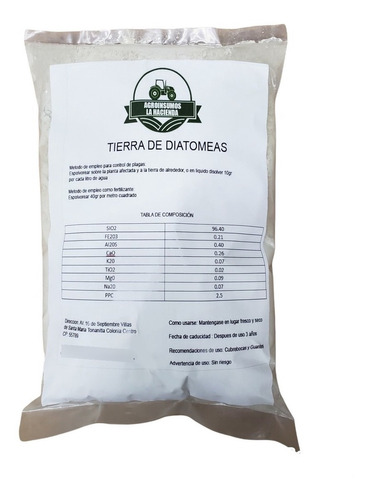 Tierra Diatomeas 1 Kilo Insecticida Y Fertilizante Organico