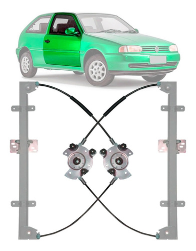 Kit Vidro Elétrico Sensorizado Gol Bola G2 + Trava