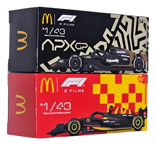 Miniatura Carro Formula 1 Mc Donalds F1 O Filme 1/43 Set 2un Dupla F1 Mcdonalds
