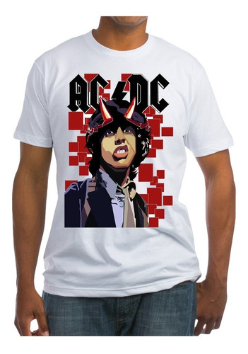 Playera Ac / Dc Diseño 16 Rock Grupos Musicales Beloma