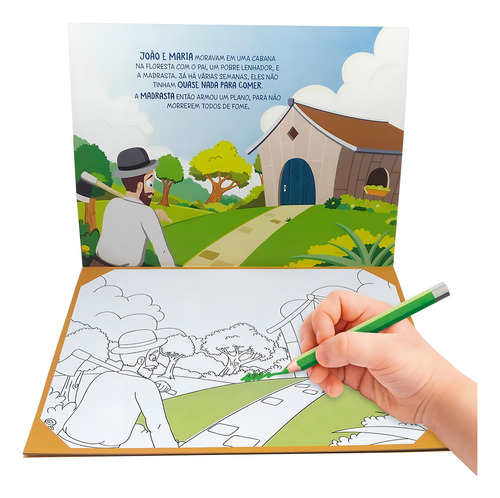 Meu Álbum de Clássicos p/ Colorir:João e..., de Belli, Roberto. Editorial Todolivro Distribuidora Ltda., capa mole em português, 2018
