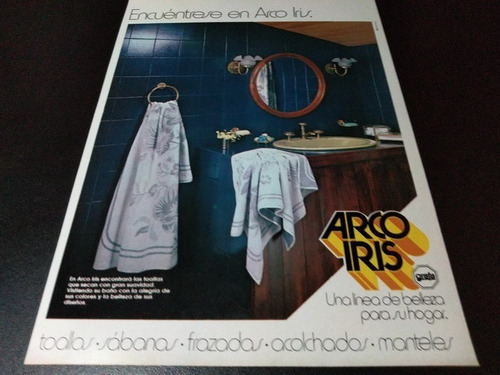 (pb499) Publicidad Clipping Ropa De Cama Arco Iris * 1983