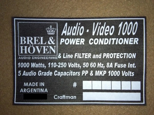 Acondicionador Filtro De Linea 220v 1000watts. Garantia Wp.