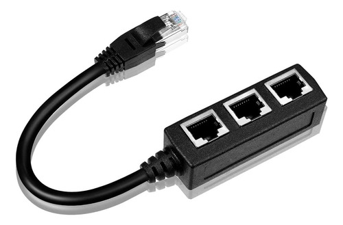 Cable Divisor Ethernet Rj45 De Red Extensor, 1 A 3 Puertos