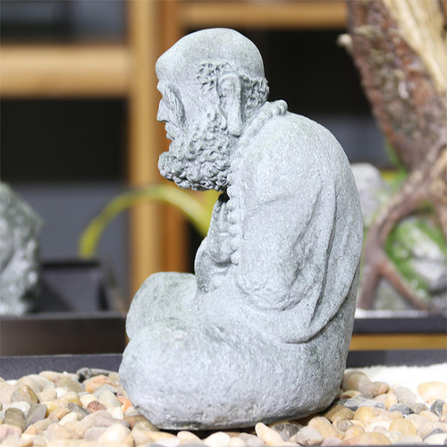 Estatua De Buda Chino, Estatuilla Sentada, Piedra Arenisca
