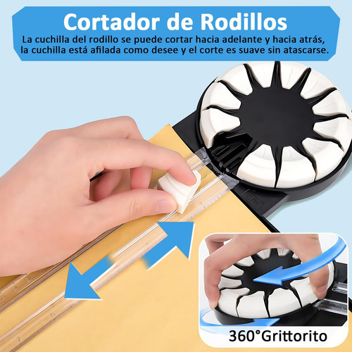 Cortador De Papel 12 En 1, Cortadora De Guillotina Con