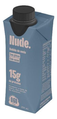 Bebida Vegetal Proteica De Aveia Cacau Nude 250ml - Nude