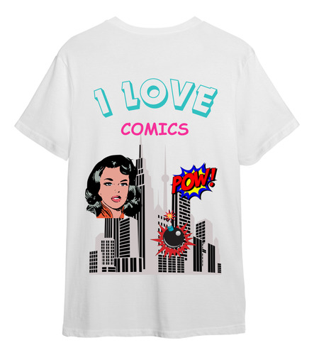 Remera I Love Comics Edición Limitada