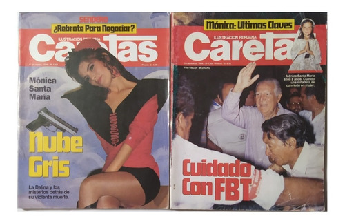 Revista Caretas Mónica Santa Maria ( Precio X 04 Revistas )