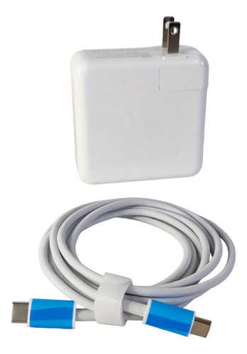 Cargador Laptop Cable Alimentación Corriente 61w Tipo Usb-c