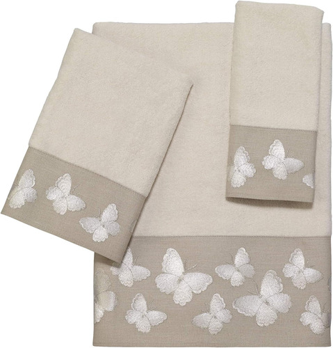 Juego De Toallas Avanti Linens Yara Collection, 3 Piezas, Co